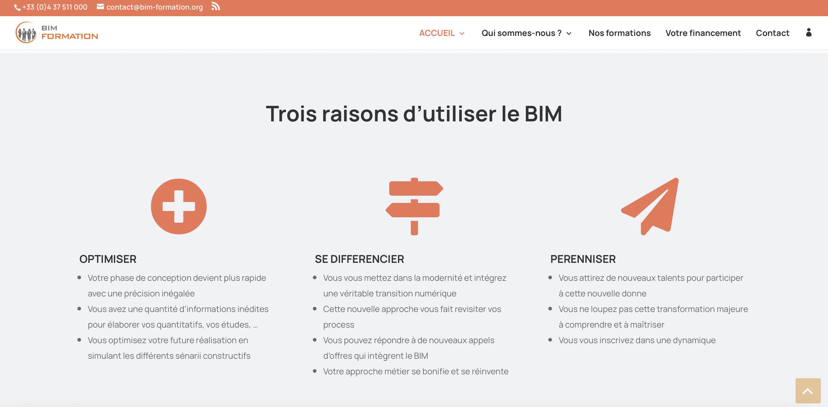Site BIM FORMATION site web